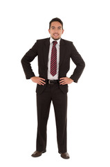 Obraz premium young executive posing fullbody