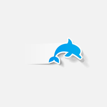 realistic design element: dolphin