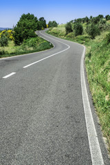 Fototapeta na wymiar Roads in Tuscany