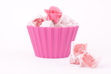 turkish delight with rose flavor