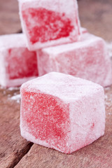 turkish delight with rose flavour 