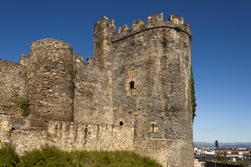 Fototapeta na wymiar Ponferrada templar castle tower.