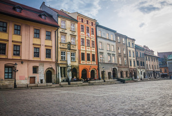 Fototapeta na wymiar Old Town is the historic central district of cracow, Poland