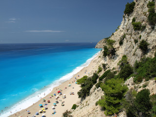 Egremni beach at Lefkada, Ionion sea, Greece