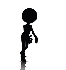 3d man in fighting or holding pose