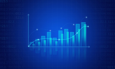 Business diagram graph background