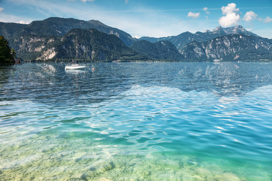 Attersee lake in Austria
