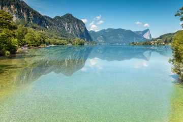Mondsee lake in Austria