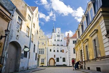 Fototapeta na wymiar Riga and old town, Latvia