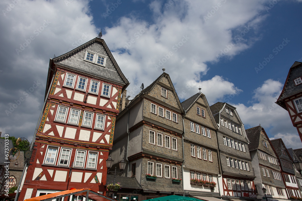 Wall mural herborn in germany old city