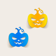realistic design element: pumpkin