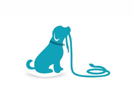 pet logo dog silhouette, farm animal symbol icon
