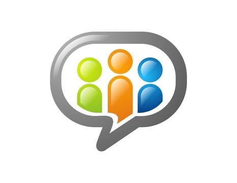 group chat people talk communication logo icon, chat talk people logo symbol icon