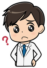 疑問を持つドクター