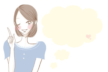 ポイント解説／ボブヘアの女性