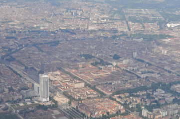 Aerial view of Turin