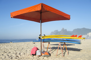 Stand Up Paddle Surfboards Ipanema Rio Brazil
