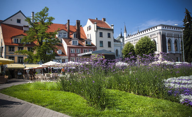 Riga and old town, Latvia