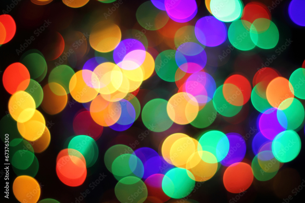 Canvas Prints abstract christmas color lights background