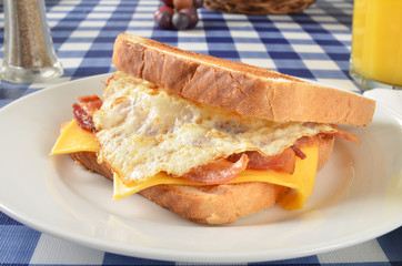 Bacon egg and cheese sandwich