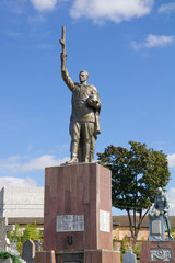 Soviet Memorial at cemetery in Grodno, Belarus