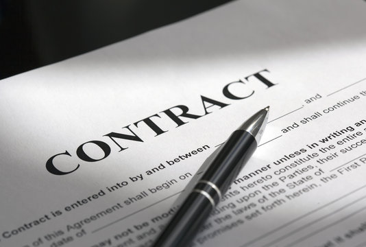 Pen On The Contract Papers