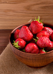 strawberries in the bowl