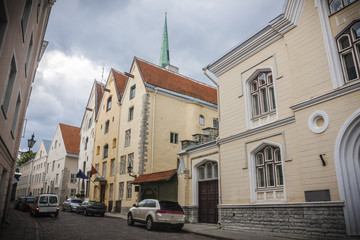 Fototapeta na wymiar Old Street of Tallinn Estonia