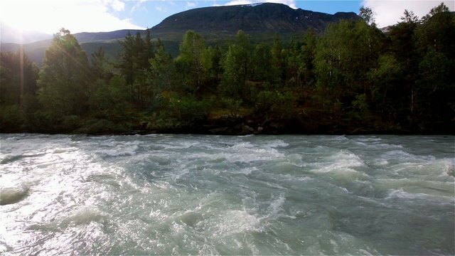 Mountain river in Norway