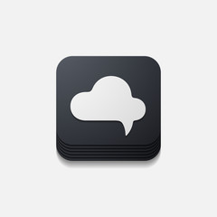 square button: bubble