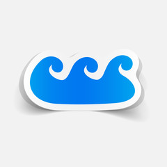 realistic design element: wave
