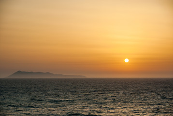 Beautiful sunset and beach