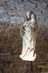 Statue vierge Marie et petit jesus
