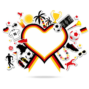 Germany soccer fan heart