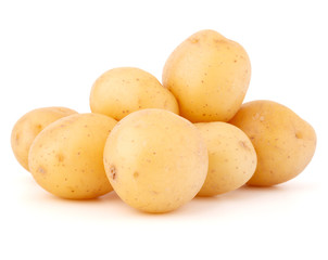 new potato tuber isolated on white background cutout