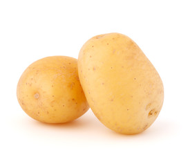 new potato tuber isolated on white background cutout