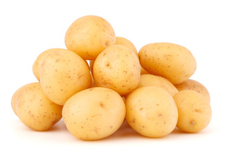 new potato tuber isolated on white background cutout