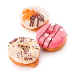 doughnut or donut isolated on white background cutout