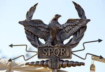 SPQR eagle scepter