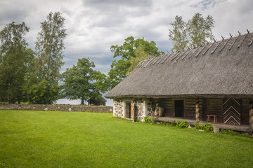 Plakat Traditional housing of the indigenous populations of Estonia