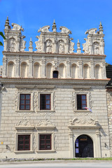 Fototapeta na wymiar Kamienica Celejowaska - renesansowa fasada. Kazimierz Dolny