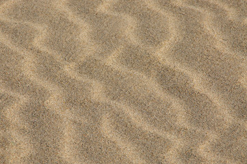 Fototapeta na wymiar Sand, Strand, Beach, wellen, streifen, braun, gelb