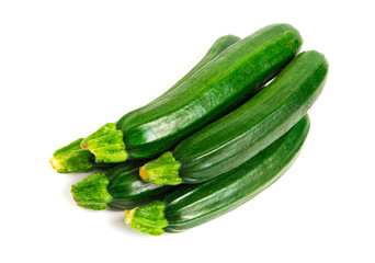 Zucchini isolated on white background