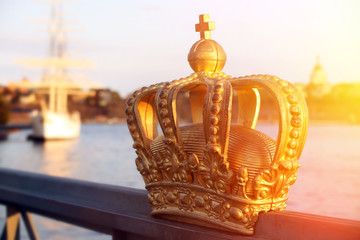 stockholm view with crown