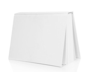 Blank book isolated on white