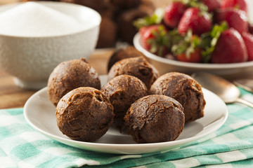 Homemade Chocolate Donut Holes
