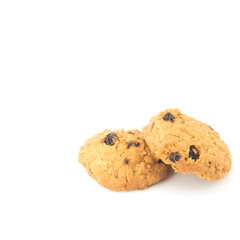 Outmeal cookies with raisins.