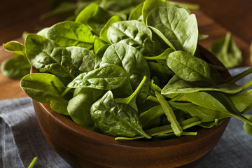 Raw Green Organic Baby Spinach