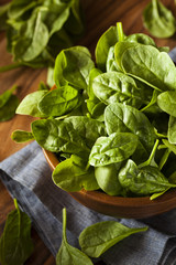 Raw Green Organic Baby Spinach