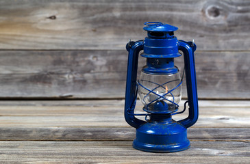 Restored Lantern on Weahtered wood